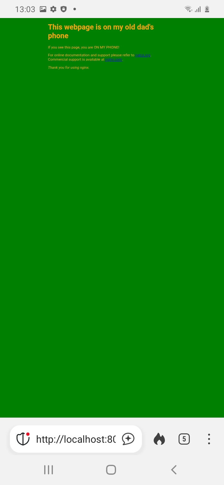 Resultaat: mijn webpagina